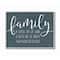 Stupell Industries Blue Family Loud Crazy Love Gray Framed Wall Art